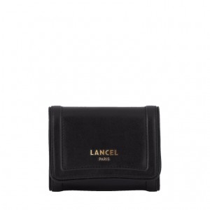 Lancel Cameleon Rectangular Flap Compact Geldbörse Damen Schwarz | JRC574RT