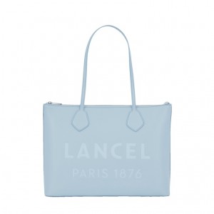 Lancel Essential Zip Tragetaschen Damen Blau | ULE9559PM