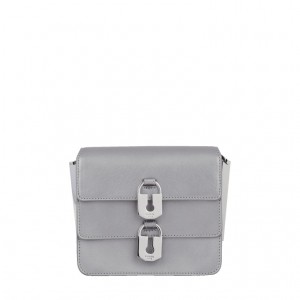 Lancel Idylle Mini Flap Schultertaschen Damen Silber | SDZ7271VJ