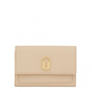 Lancel Idylle Rectangular Flap Compact Geldbörse Damen Braun | BQV983EX