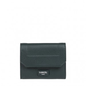 Lancel Ninon Compact Medium Flap Geldbörse Damen Dunkelgrün | LMZ9223VJ