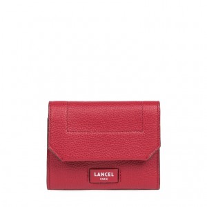 Lancel Ninon Compact Medium Flap Geldbörse Damen Rot | USD3692VM