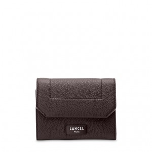 Lancel Ninon Compact Medium Flap Geldbörse Damen Schokolade | XFM6741DQ