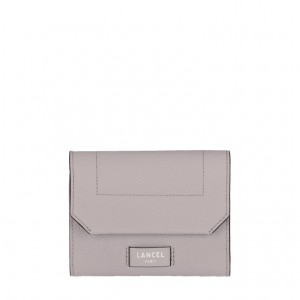 Lancel Ninon Compact Medium Flap Geldbörse Damen Grau | FDG3746KE