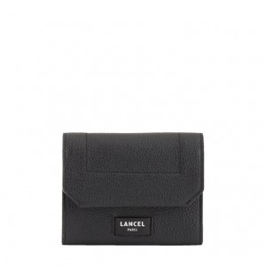 Lancel Ninon Compact Medium With Flap Geldbörse Damen Schwarz | XAA6397EA