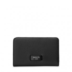 Lancel Ninon Compact Rectangular Zipped Geldbörse Damen Schwarz | JIV77100LQ