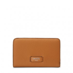 Lancel Ninon Compact Rectangular Zipped Geldbörse Damen Braun | BEL7239MH