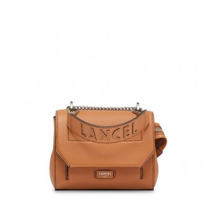 Lancel Ninon Flap Handtasche Damen Braun | DDI4686SW