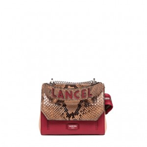 Lancel Ninon Flap Handtasche Damen Orange Rot | TVN6941EF