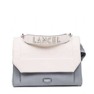 Lancel Ninon Flap Handtasche Damen Weiß Blau | ELJ1658TC