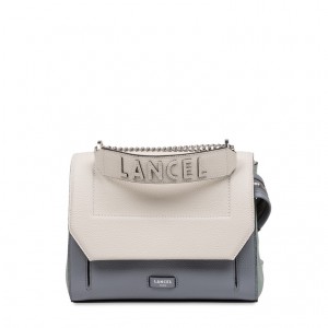 Lancel Ninon Flap Handtasche Damen Weiß Blau | TWL1861LI