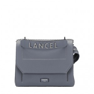 Lancel Ninon Flap Schultertaschen Damen Grau | WZQ4299CY