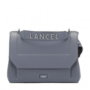 Lancel Ninon Flap Schultertaschen Damen Grau | QWH2271WS