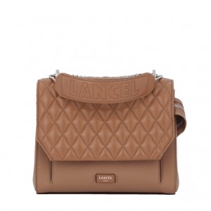 Lancel Ninon Flap Schultertaschen Damen Braun | XGO5051EP