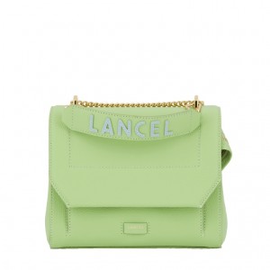 Lancel Ninon M Flap Schultertaschen Damen Blau | HAY623AZ