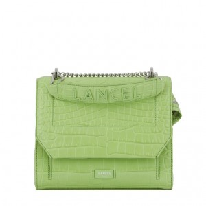 Lancel Ninon M Flap Schultertaschen Damen Grün | OAQ8130AR