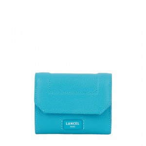 Lancel Ninon Medium Flap Compact Geldbörse Damen Blau | RSM2110SE