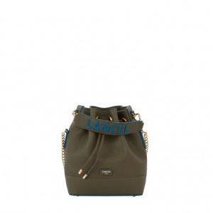 Lancel Ninon Mini Bucket Tasche Damen Dunkelgrün | DAJ4349CM