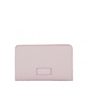 Lancel Ninon Rectangular Zip Compact Geldbörse Damen Rosa | ARV8918NB