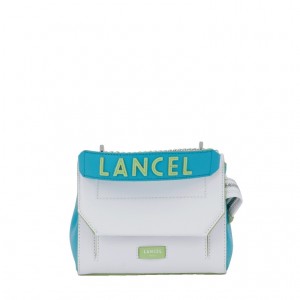 Lancel Ninon S Flap Schultertaschen Damen Weiß | NJU6729YT