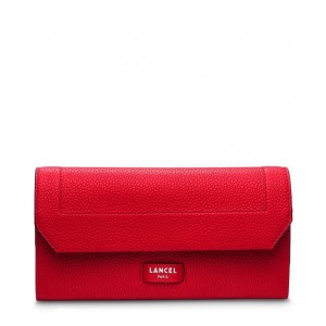 Lancel Ninon Slim With Flap Geldbörse Damen Rot | MWZ7862AW