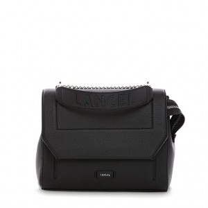 Lancel Ninon With Flap Schultertaschen Damen Schwarz | LCJ932IW