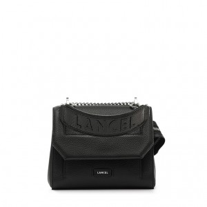 Lancel Ninon With Flap Schultertaschen Damen Schwarz | KWN5518ZA