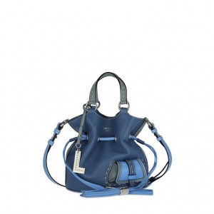 Lancel Premier Flirt Bucket Tasche Damen Blau | NSX4759DM