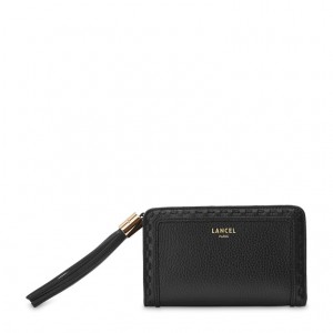 Lancel Premier Flirt Compact Rectangular Zipped Geldbörse Damen Schwarz | VMT1090LE