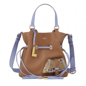 Lancel Premier Flirt M Bucket Tasche Damen Braun Lila | PQJ9531XP