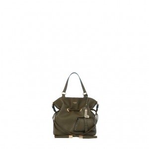 Lancel Premier Flirt S Bucket Tasche Damen Dunkelkhaki | IMH152SB