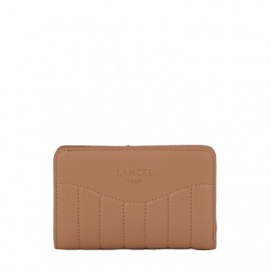 Lancel Rodeo Rectangular Zip Compact Geldbörse Damen Braun | KLS4815NK