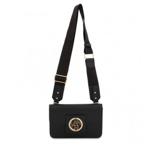 Lancel Roxane Nomadic Crossbody Taschen Damen Schwarz Gold | ABI8966DH