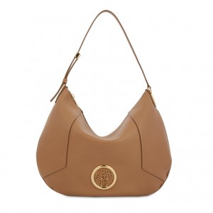 Lancel Roxane Zipped Hobo Tasche Damen Braun Gold | KNA8212SH