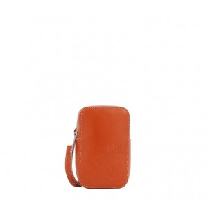 Lancel x Roland Garros Mini Zip Vertical Schultertaschen Damen Orange | ILJ4723TS