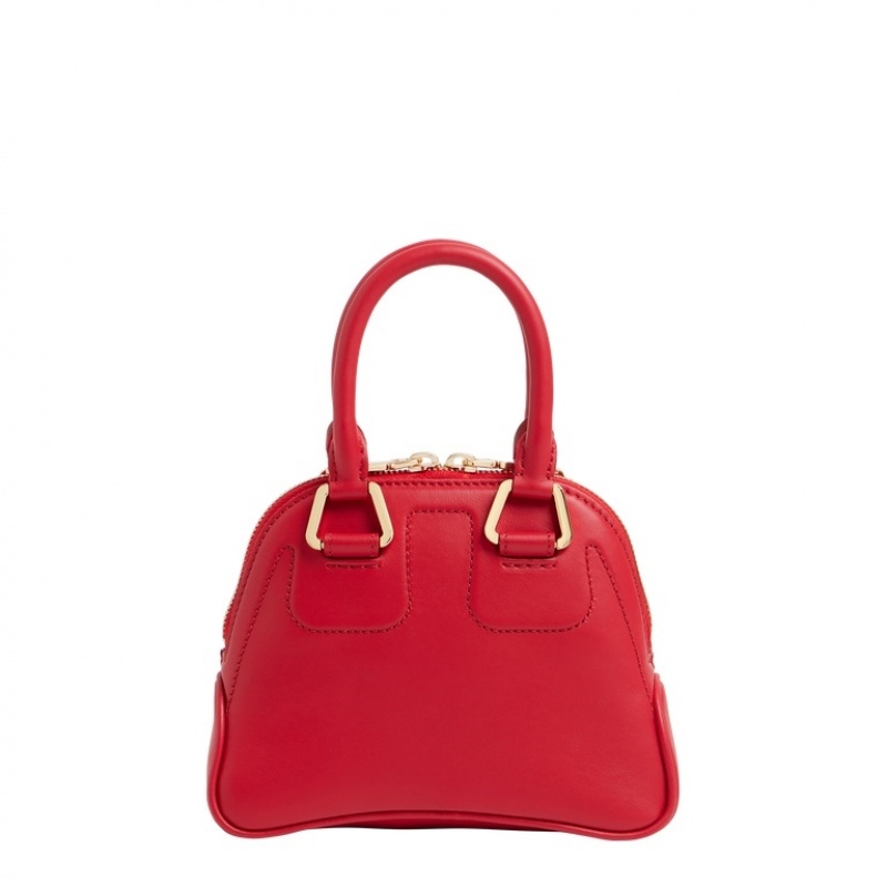 Lancel Cameleon Mini Bugatti Schultertaschen Damen Rot | HQA4497OV