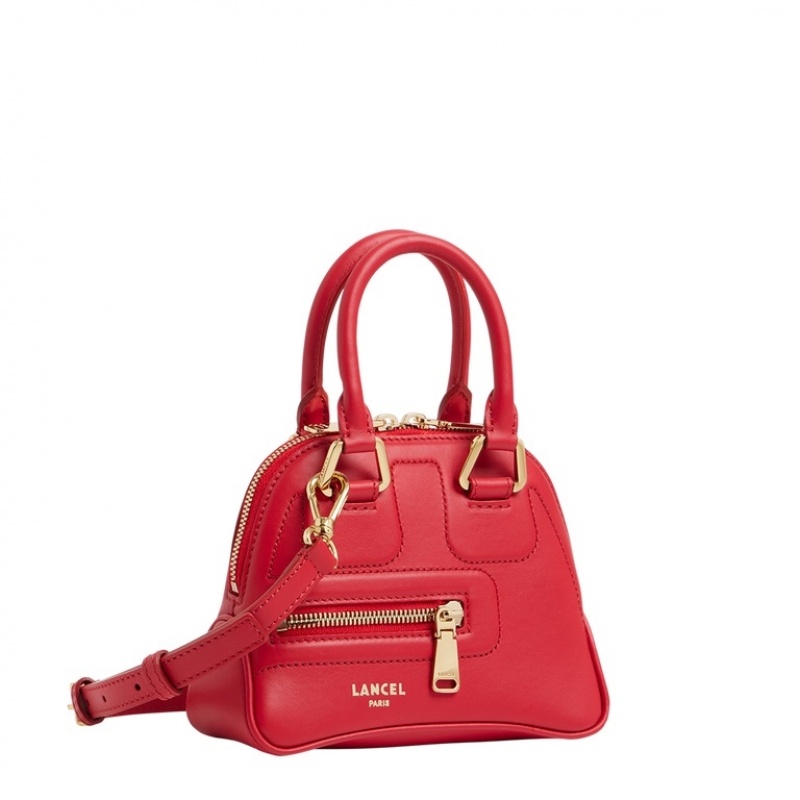 Lancel Cameleon Mini Bugatti Schultertaschen Damen Rot | HQA4497OV