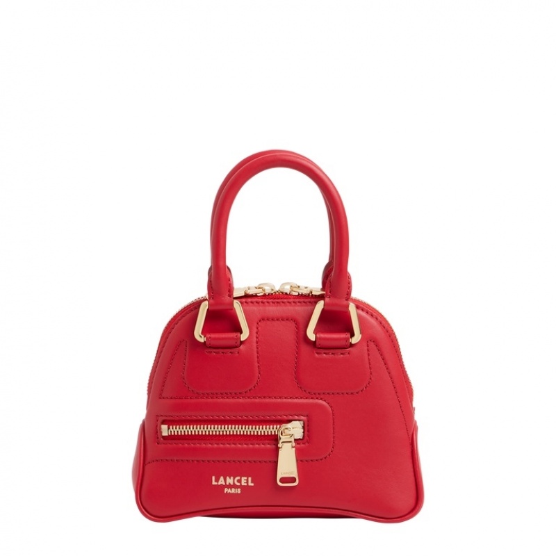 Lancel Cameleon Mini Bugatti Schultertaschen Damen Rot | HQA4497OV