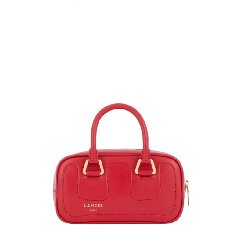 Lancel Cameleon Mini Zip Bowling Tragetaschen Damen Rot | YEF8514BZ