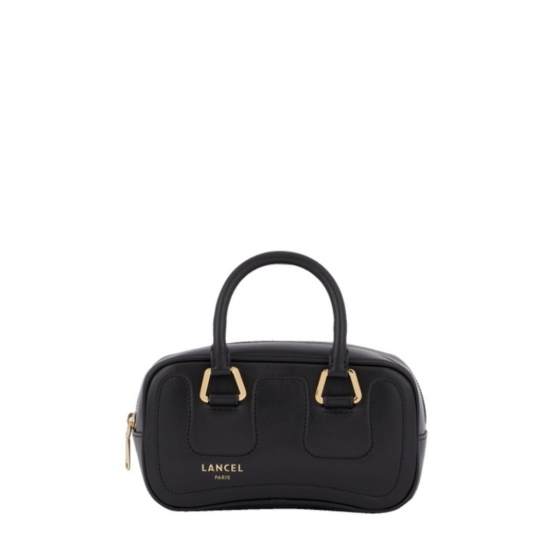 Lancel Cameleon Mini Zip Bowling Tragetaschen Damen Schwarz | HDD2093NJ