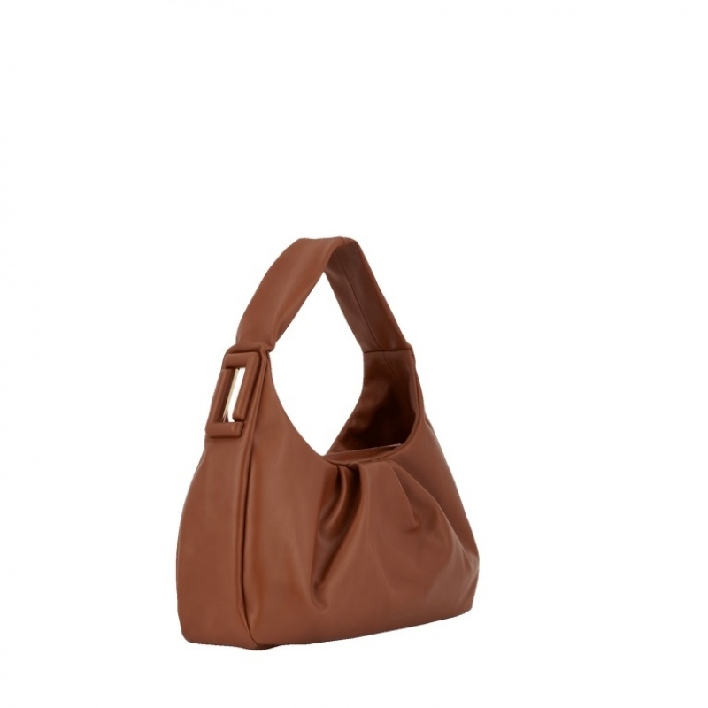 Lancel Cocoon Mini Zip Hobo Tasche Damen Dunkelbraun | DNU4374SL