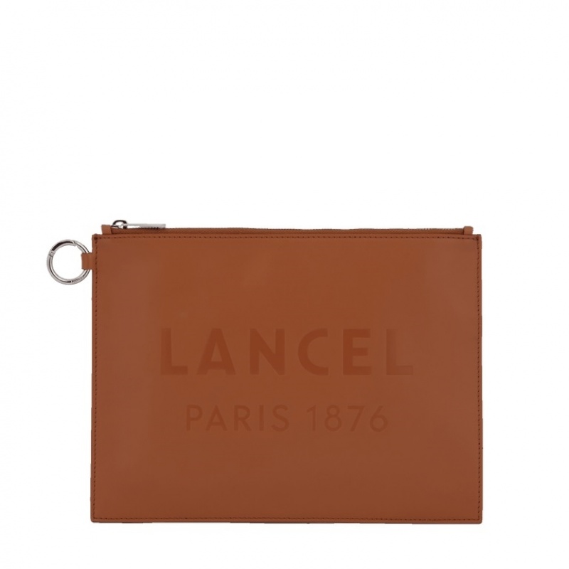 Lancel Essential L Zip Beuteltasche Damen Braun | YBQ6152IL