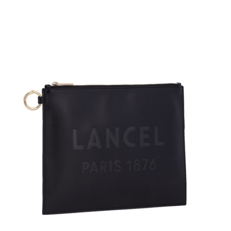 Lancel Essential L Zip Beuteltasche Damen Schwarz | GVD8451XE