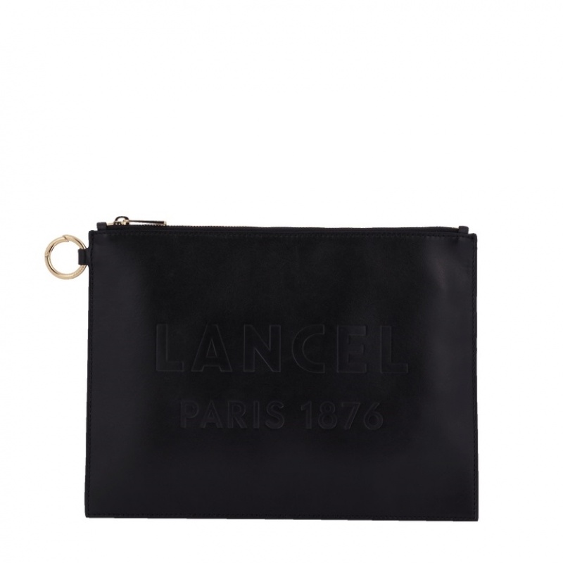 Lancel Essential L Zip Beuteltasche Damen Schwarz | GVD8451XE