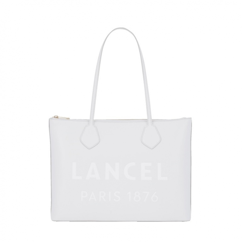 Lancel Essential Zip Tragetaschen Damen Weiß | FYT654PM