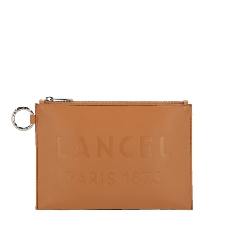 Lancel Essential Zipped Pocket Beuteltasche Damen Braun | XNQ2637IO