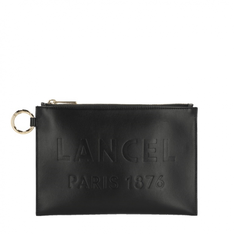 Lancel Essential Zipped Pocket Beuteltasche Damen Schwarz | TKG6781FW