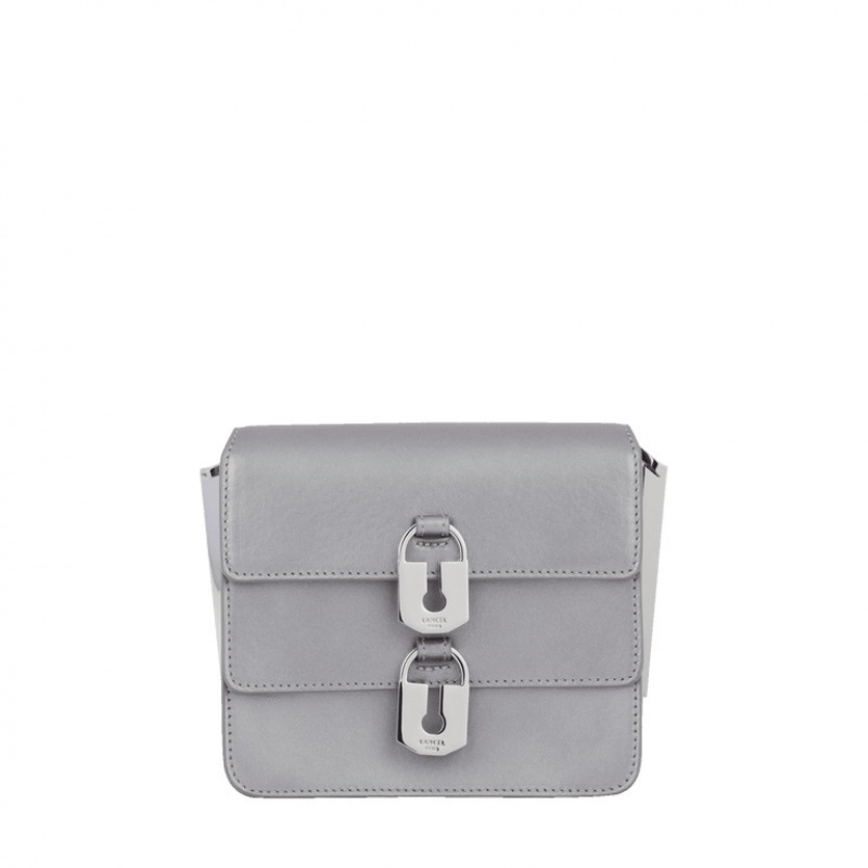 Lancel Idylle Mini Flap Schultertaschen Damen Silber | SDZ7271VJ