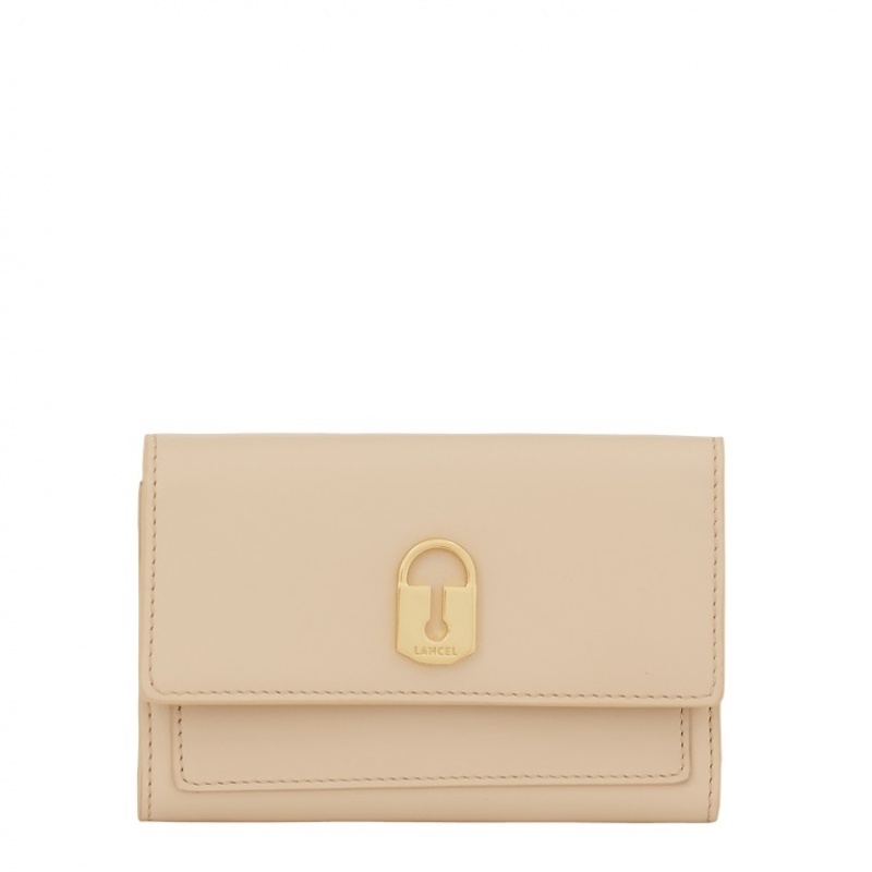 Lancel Idylle Rectangular Flap Compact Geldbörse Damen Braun | BQV983EX