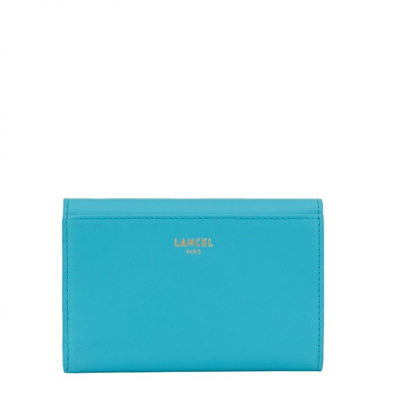 Lancel Idylle Rectangular Flap Compact Geldbörse Damen Blau | SKZ2870LA